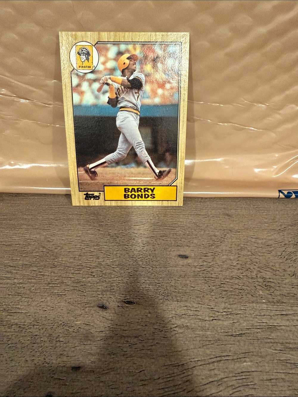 1987 Topps Barry Bonds rookie card (#320),